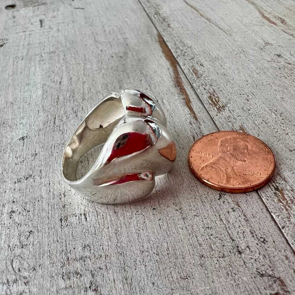 Vintage Antonio Pineda Taxco large shrimp ring - image 3