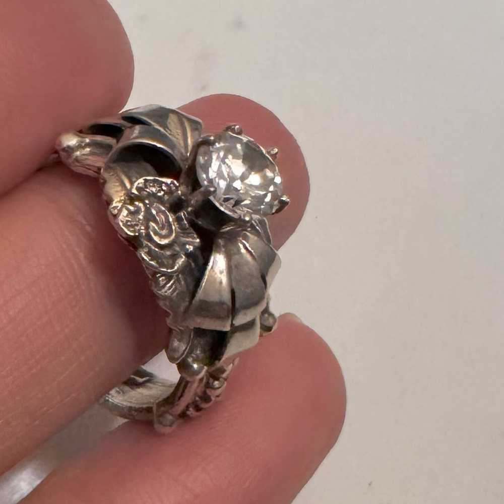 Vintage Navajo Sterling Silver ring - image 4