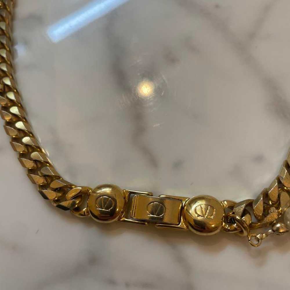 【VALENTINO】Valentino Vintage Necklace - Gold - Pe… - image 4