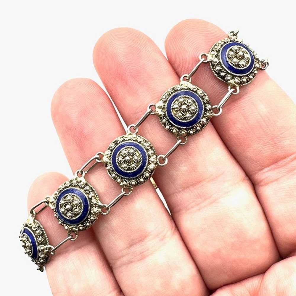 Antique Chinese Womens Bracelet Sterling Silver B… - image 2