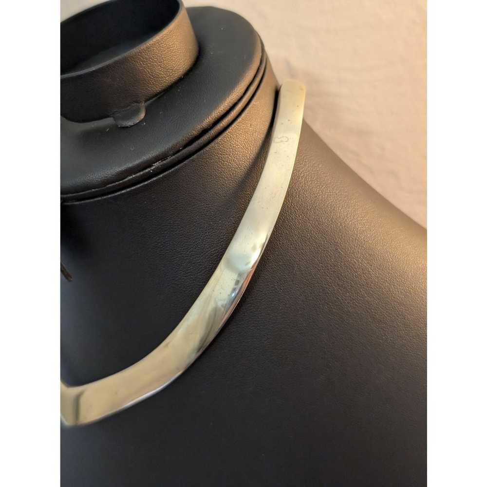 Vintage Brass V Collar Cuff Necklace - image 2