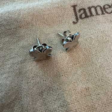 james avery butterfly stud earrings vintage rare