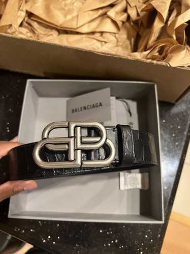 Balenciaga Balenciaga BB Large Crocodile Leather B