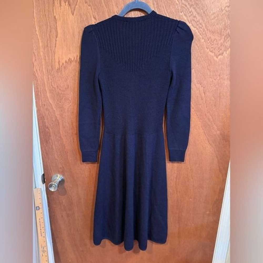 Vintage St John for I Magnin Navy Sweater dress s… - image 4