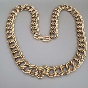 Vintage Givenchy double cable-link necklace