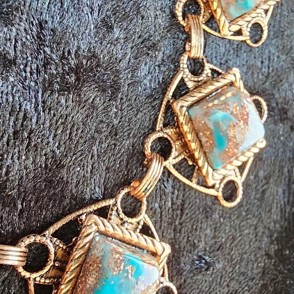 Vintage Copper Jewelry Set. Matching necklace and… - image 6