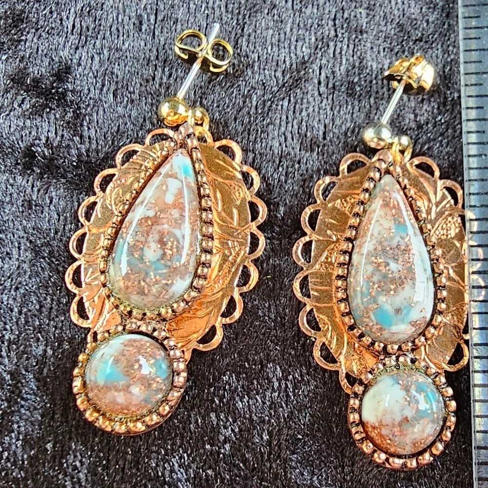 Vintage Copper Jewelry Set. Matching necklace and… - image 8