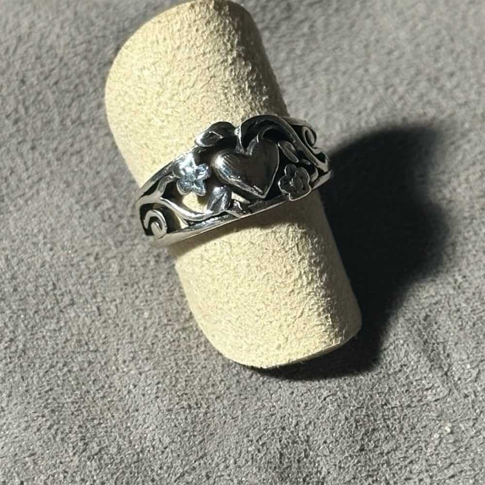 James Avery retired heart vines Ring - image 2