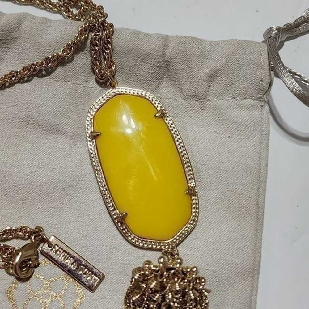 Kendra scott Vintage Yellow and Gold Rayne neckla… - image 12