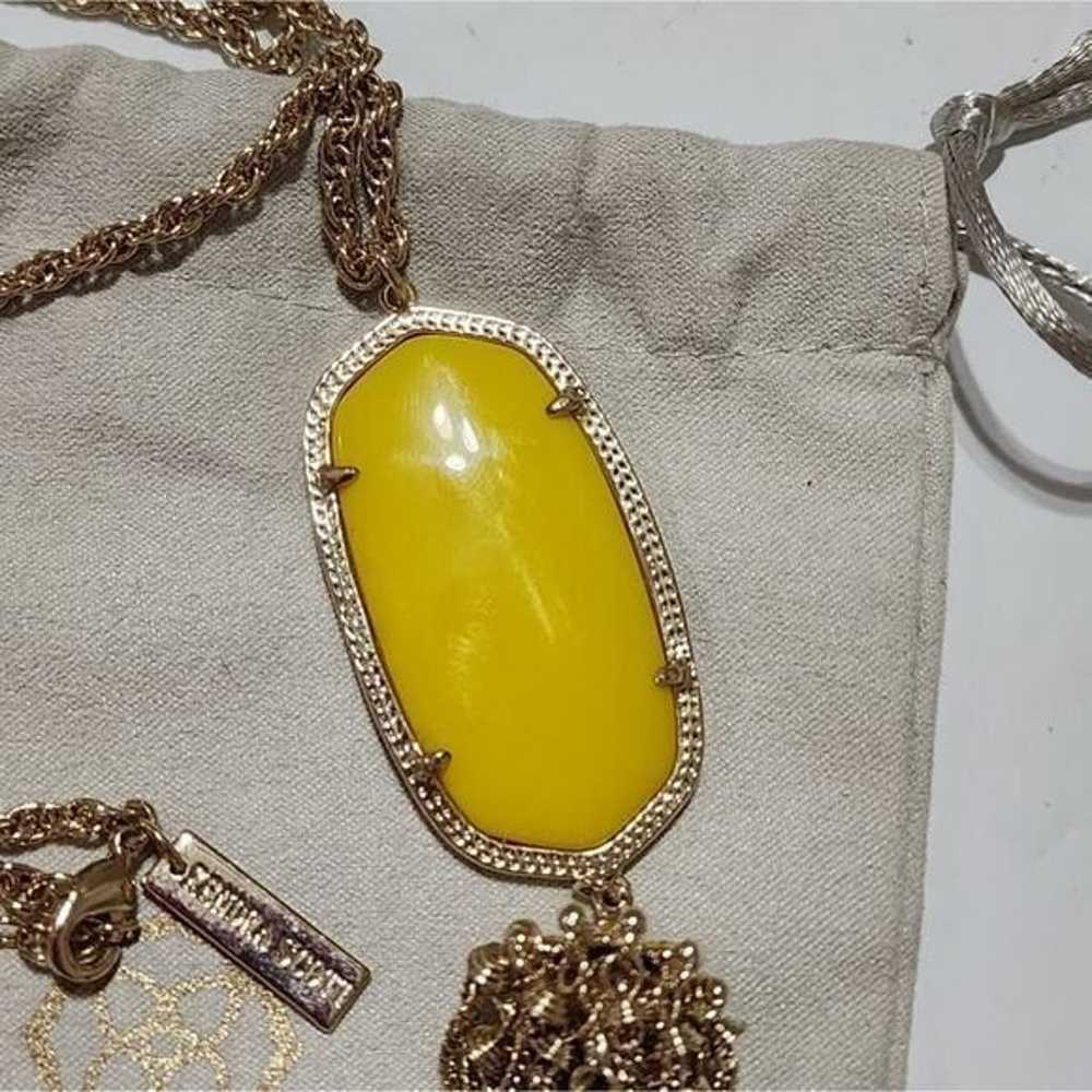 Kendra scott Vintage Yellow and Gold Rayne neckla… - image 3