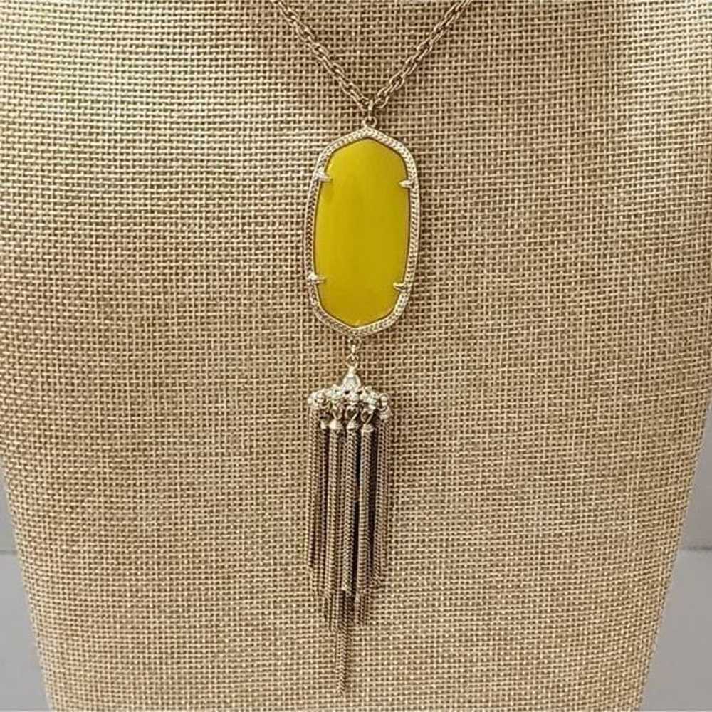 Kendra scott Vintage Yellow and Gold Rayne neckla… - image 8