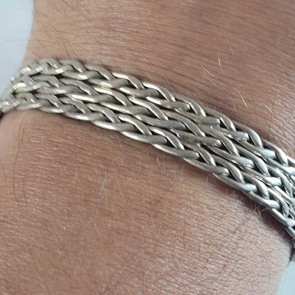 Womens Vintage Estate Sterling Silver Cuff Bracel… - image 3