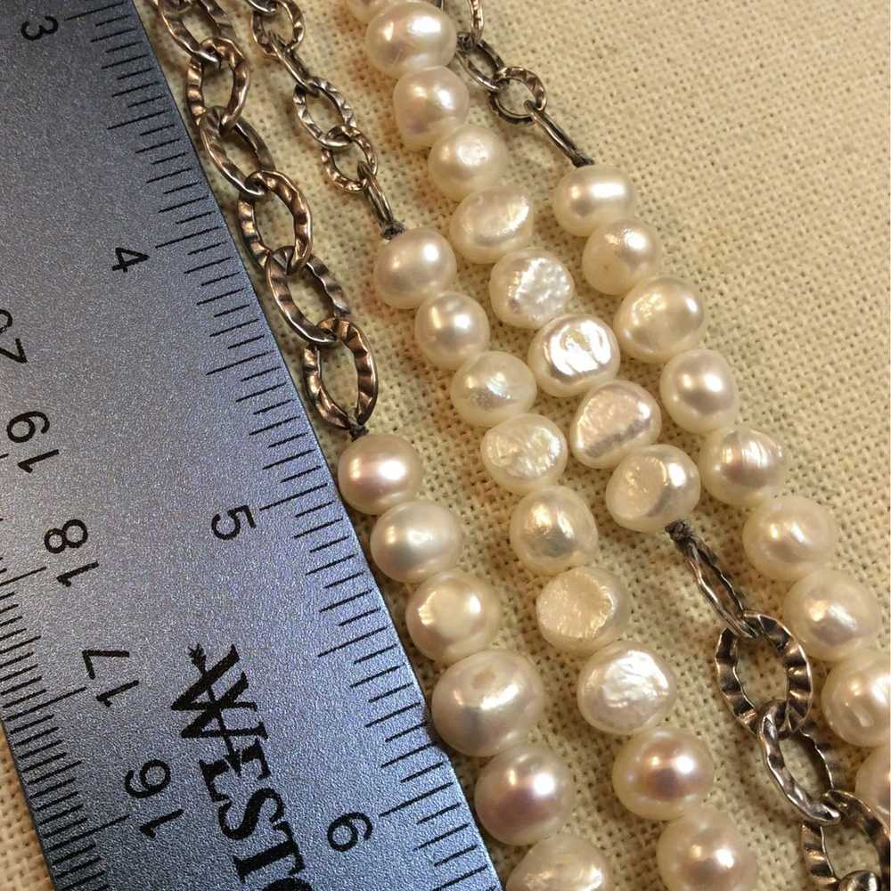 Silpada Rare Vintage Pearl Bracelet - image 11