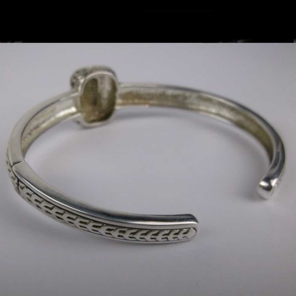 Vintage Designer Sterling Silver 14kt Gold Diamon… - image 6