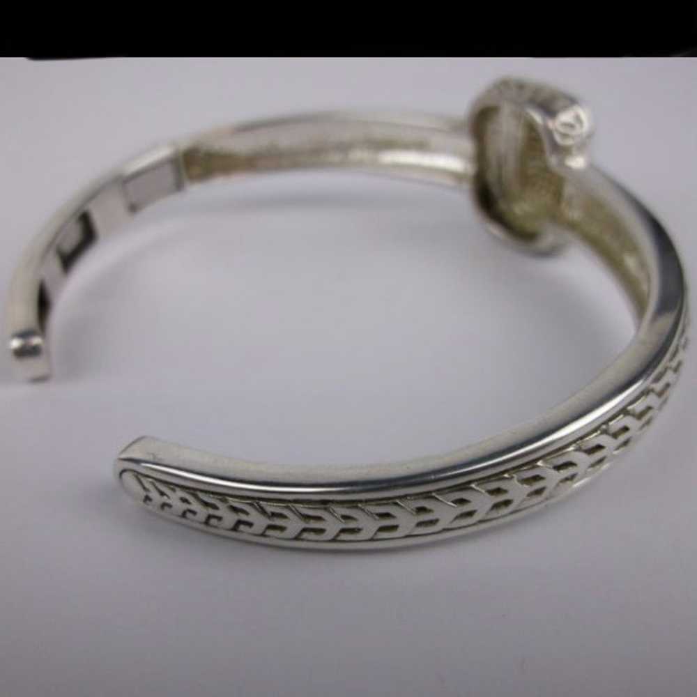 Vintage Designer Sterling Silver 14kt Gold Diamon… - image 7