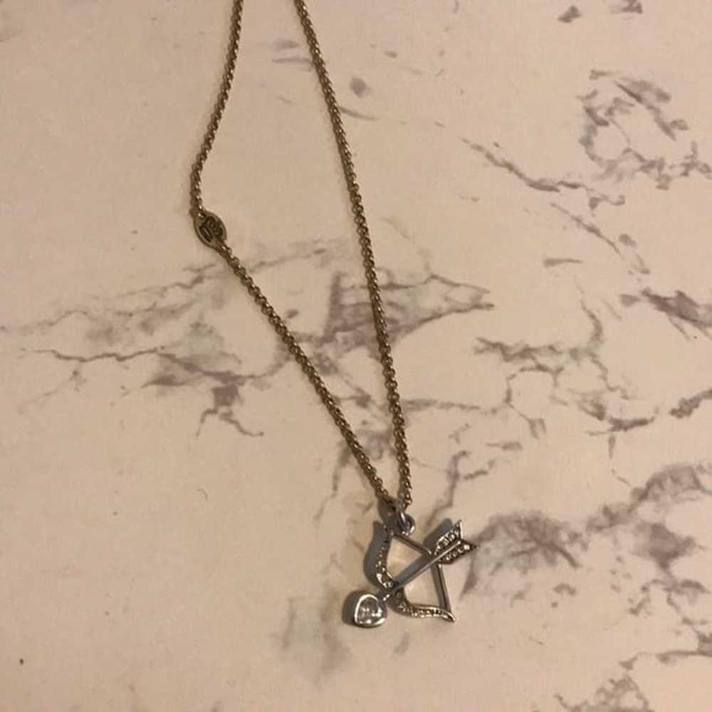 Y2K Juicy Couture Bow and Arrow Swarovski Necklace - image 5