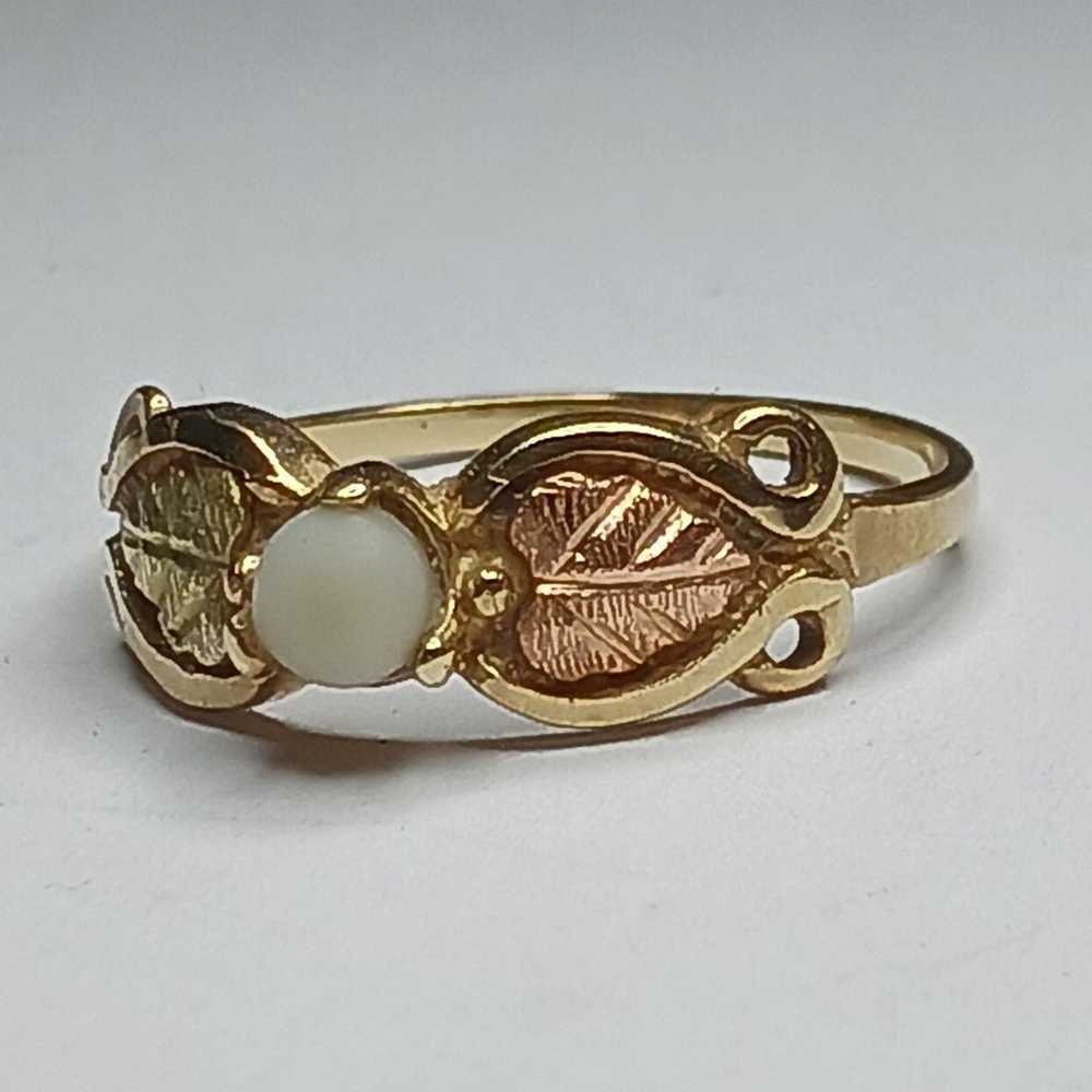 Black Hills Gold 10k Gold Ring Size 6 10k Multi-t… - image 5