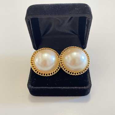 Givenchy Faux Pearl Vintage Earrings