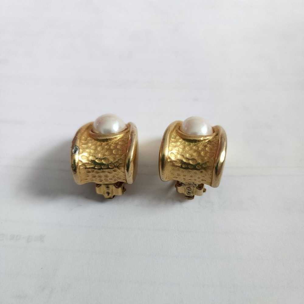 Givenchy Clip Earrings Chunky Door Knocker Oval F… - image 4