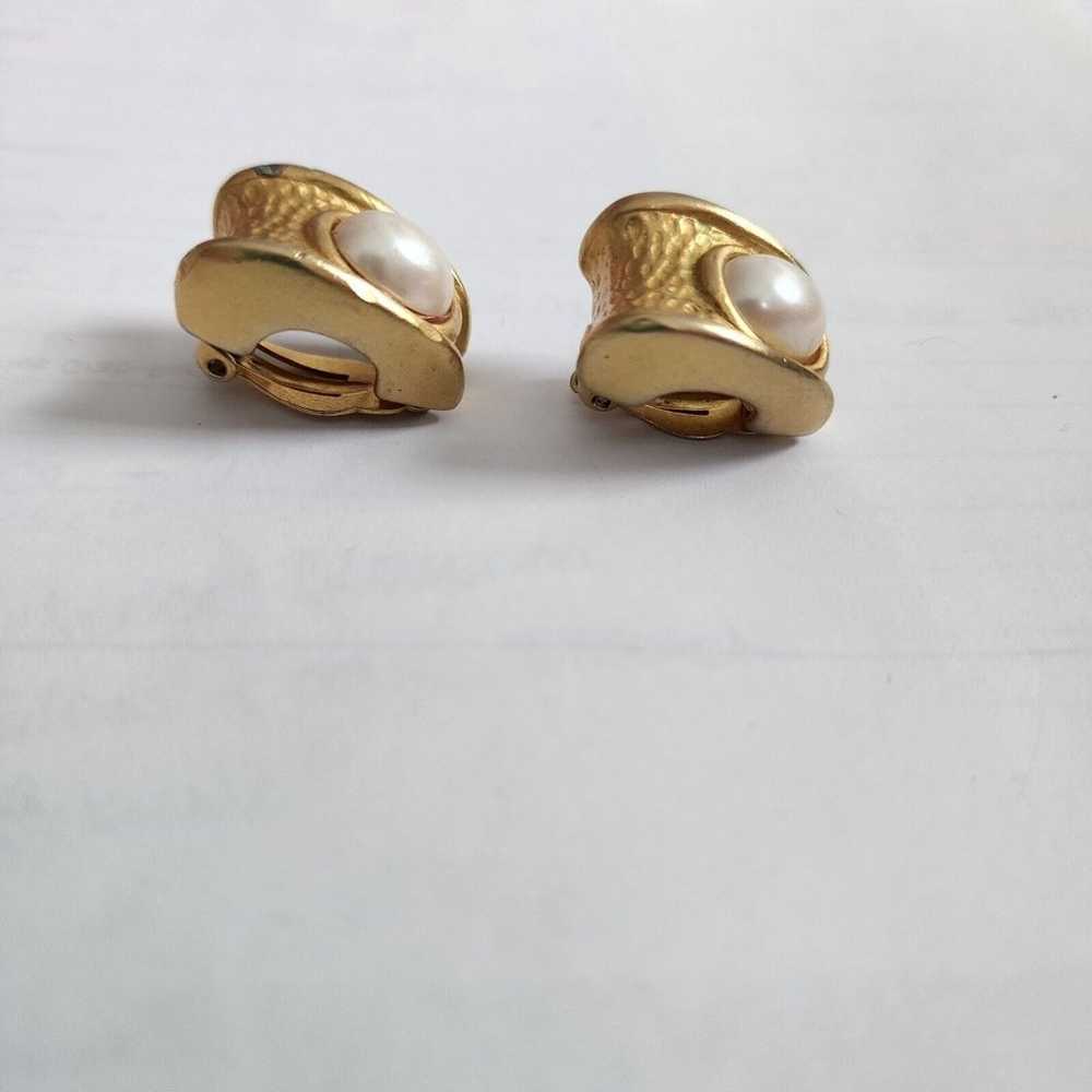 Givenchy Clip Earrings Chunky Door Knocker Oval F… - image 6