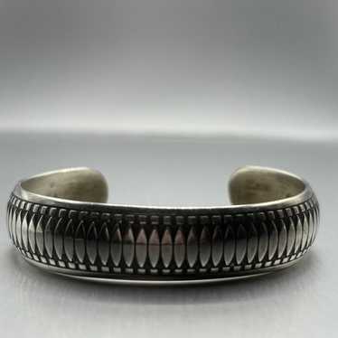 Vintage Native Sterling Silver Cuff