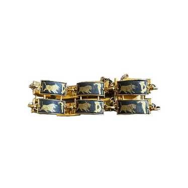 Damascene toledo bracelet with - Gem