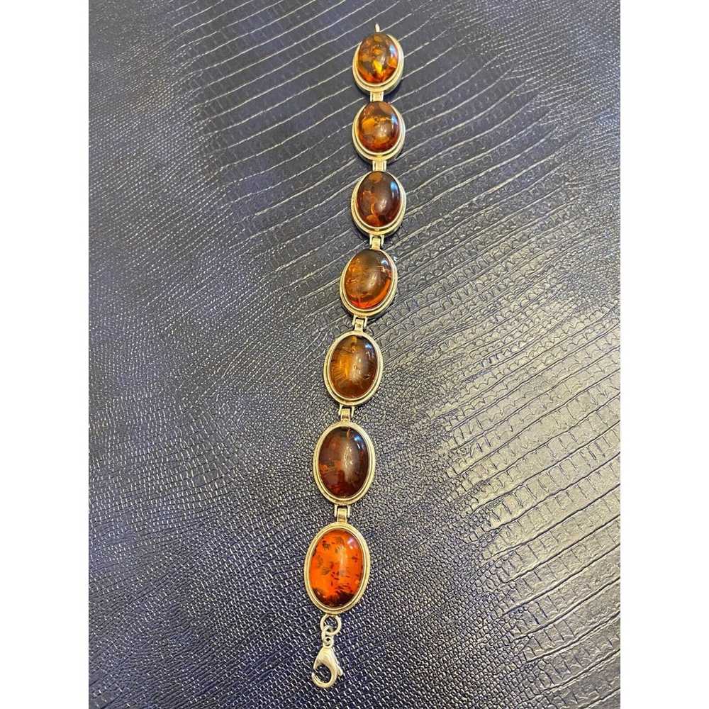 Valerio 888 Co. Genuine Baltic Amber Sterling Sil… - image 2