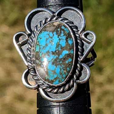 Ithaca Peak Old Pawn Turquoise Sterling Silver Na… - image 1