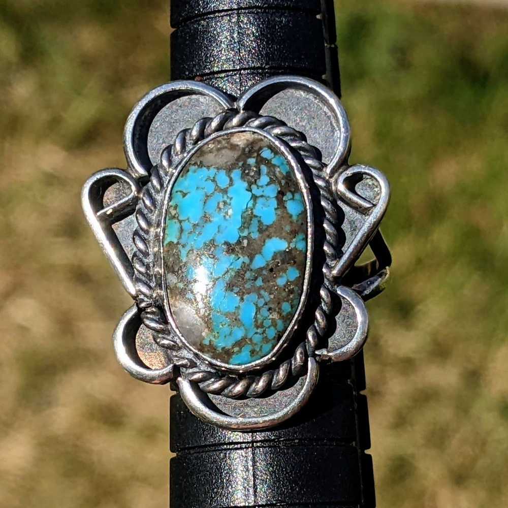 Ithaca Peak Old Pawn Turquoise Sterling Silver Na… - image 3