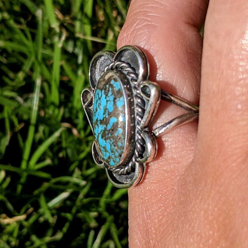 Ithaca Peak Old Pawn Turquoise Sterling Silver Na… - image 5