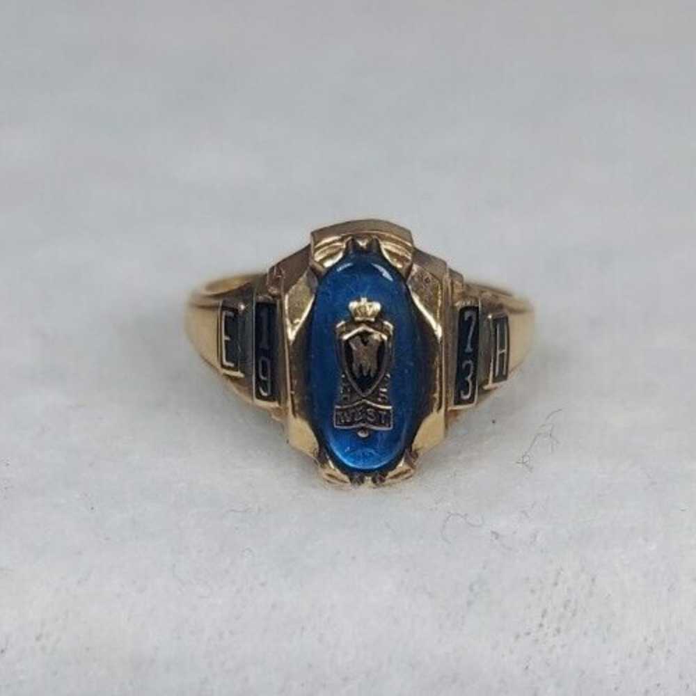 Vintage 1973 West High School 10k Gold Balfour Cl… - image 2