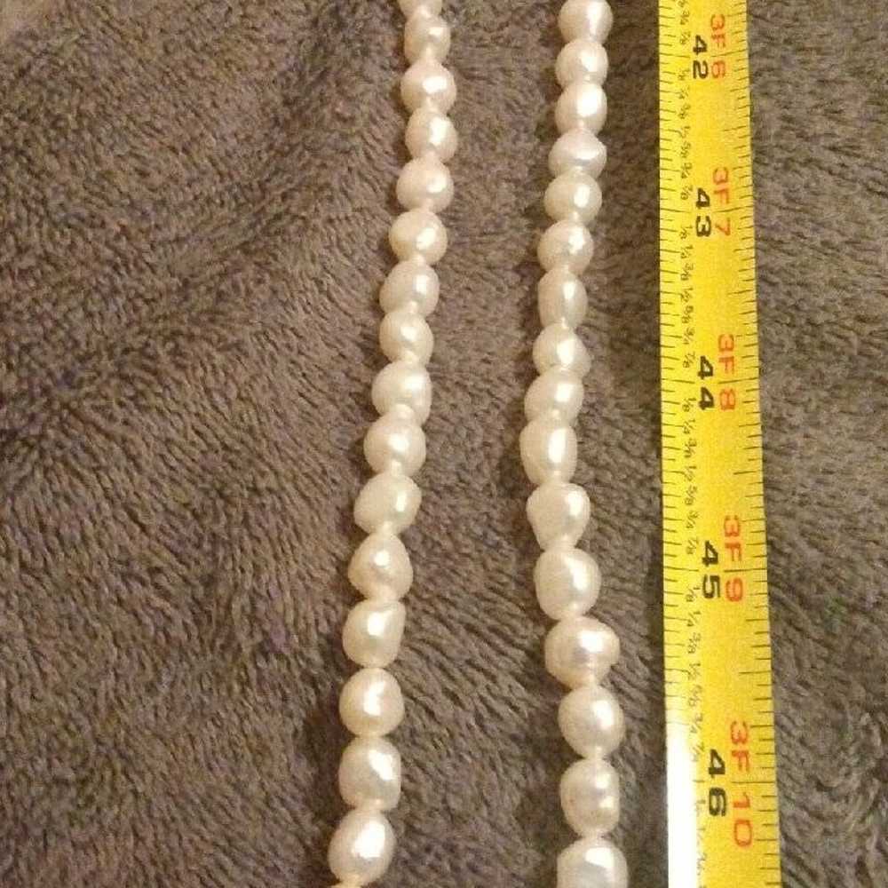 Real Vintage pearls 8 ft - image 2