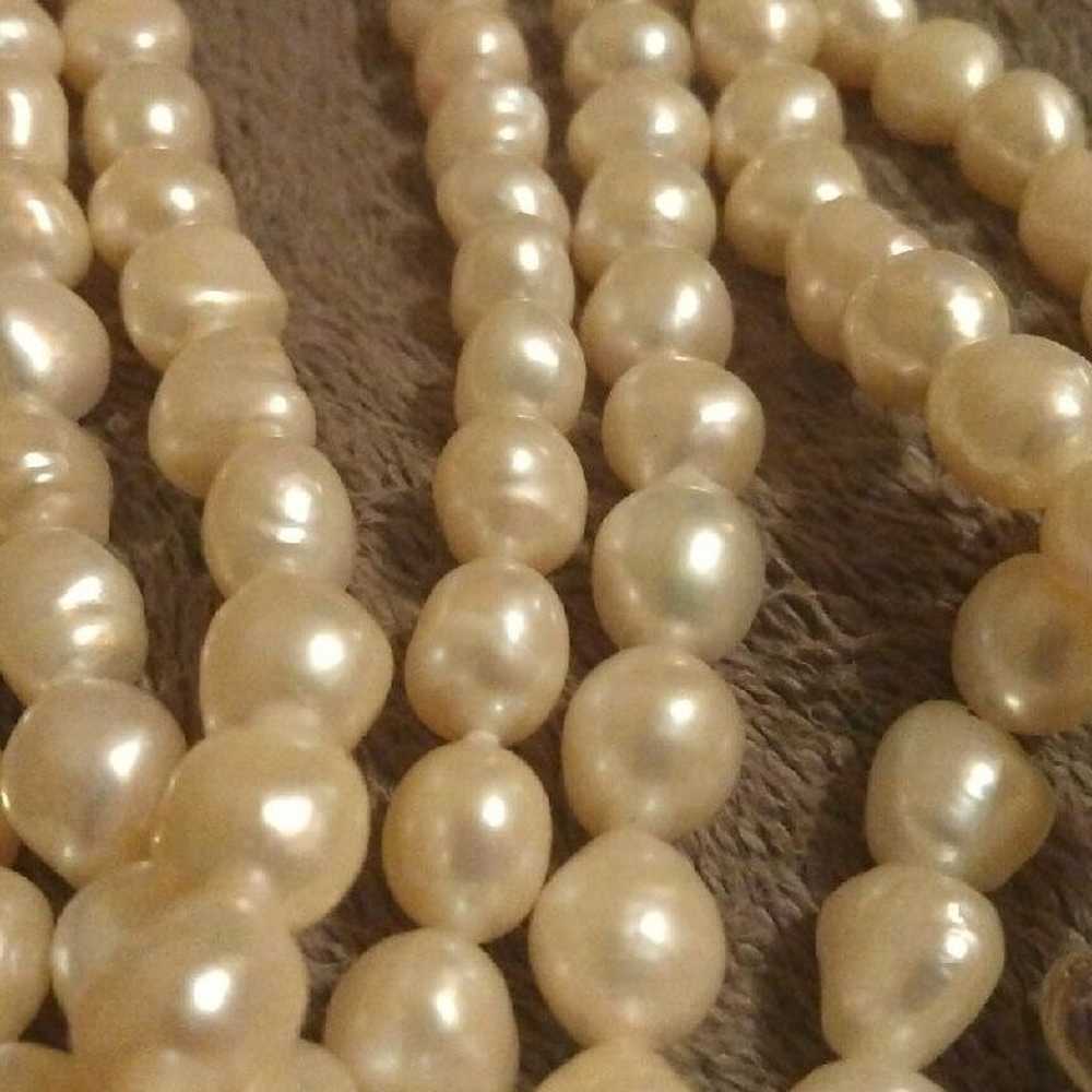 Real Vintage pearls 8 ft - image 4