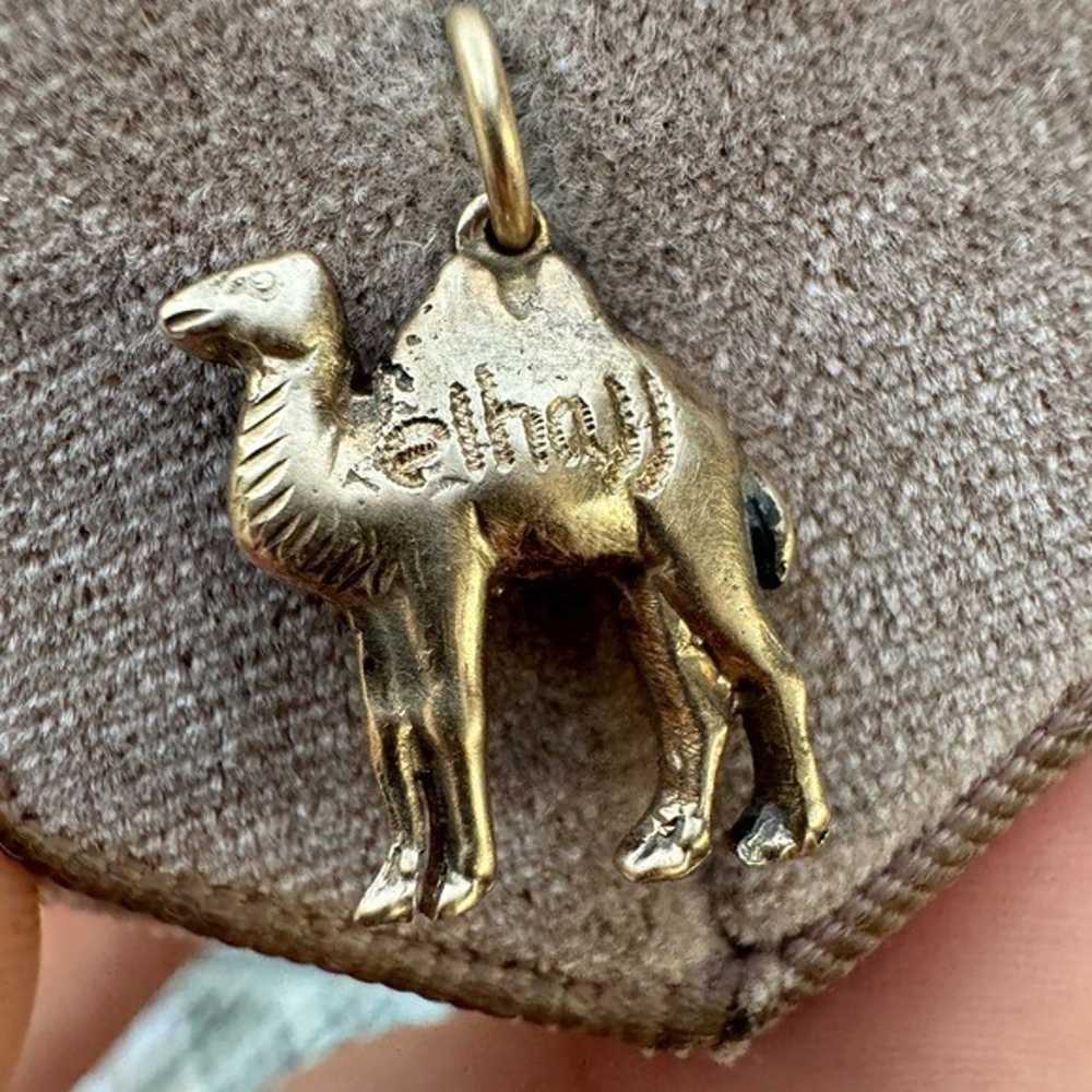 Antique  solid 10k yellow gold Camel Arabic Al-Ḥa… - image 11