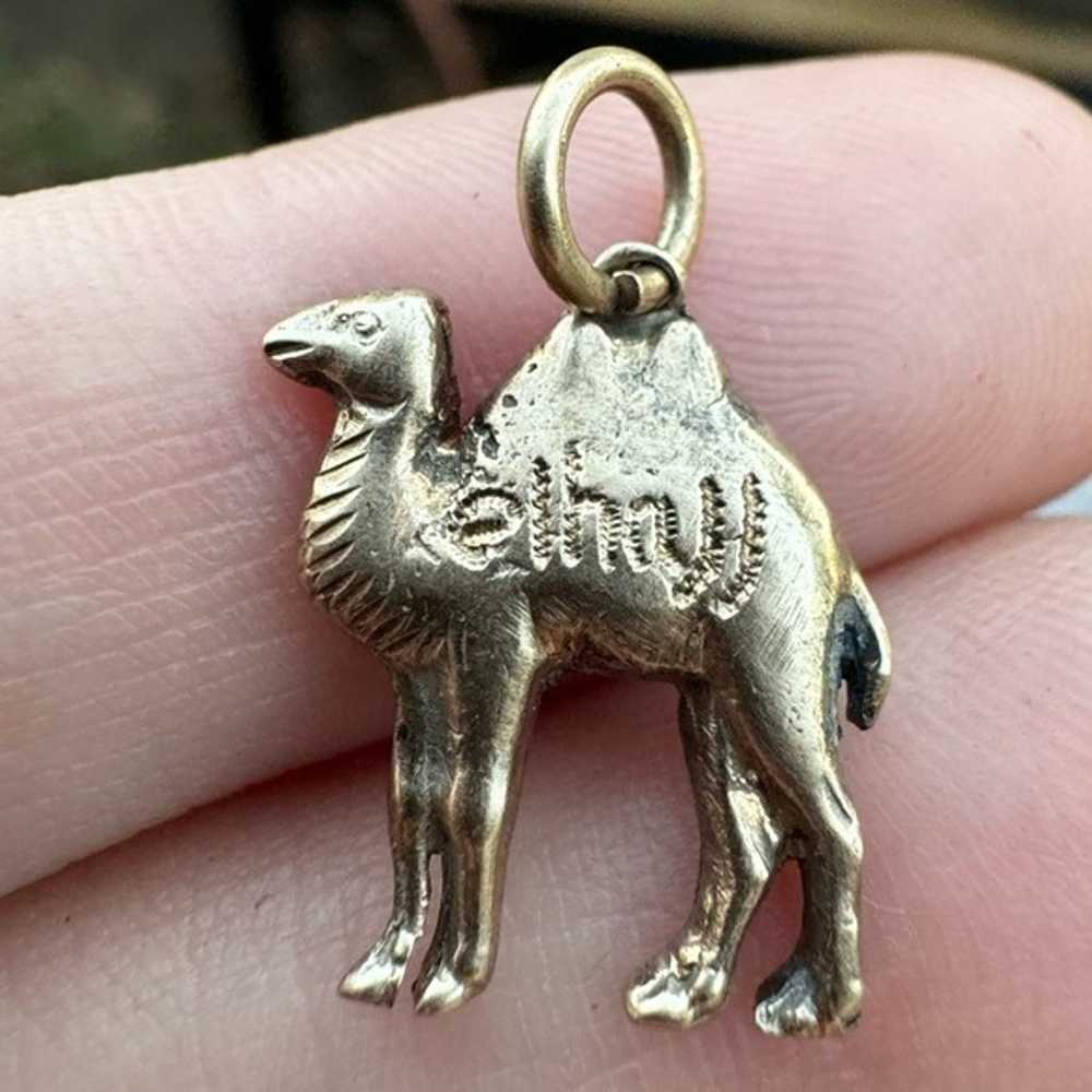 Antique  solid 10k yellow gold Camel Arabic Al-Ḥa… - image 3