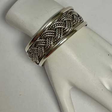 Vintage Taxco Sterling Silver Braided Bracelet