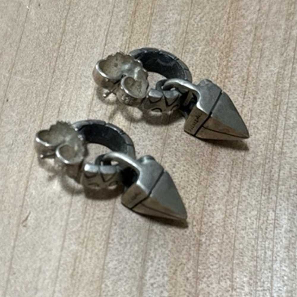 LISA JENKINS SIGNED 925 EARRINGS PIERCED POST STE… - image 2