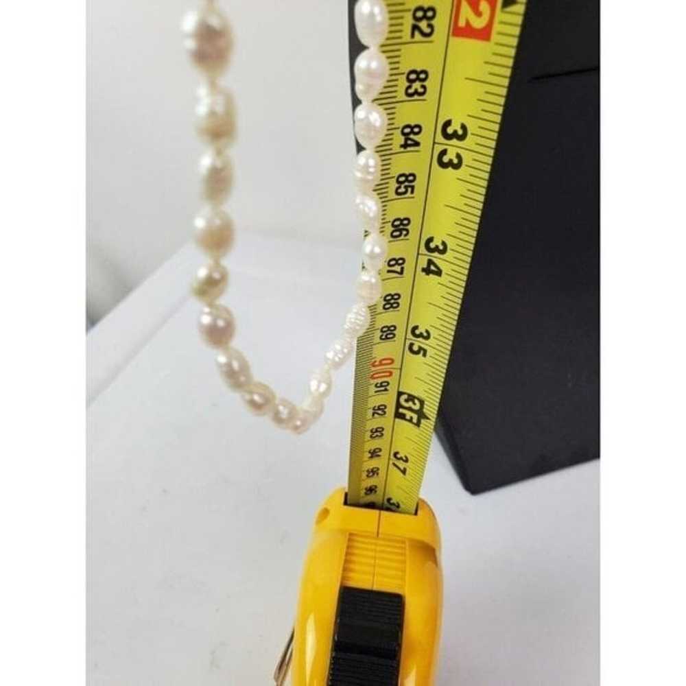 Vintage White Freshwater Pearl 36" Long‎ Endless … - image 2