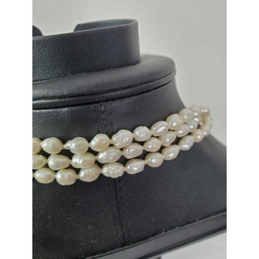 Vintage White Freshwater Pearl 36" Long‎ Endless … - image 6