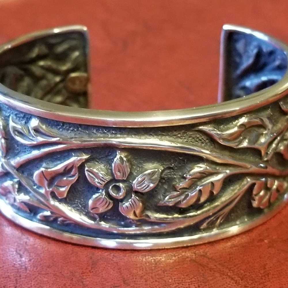 RARE Silpada Sterling Silver Cuff Bracelet - image 10