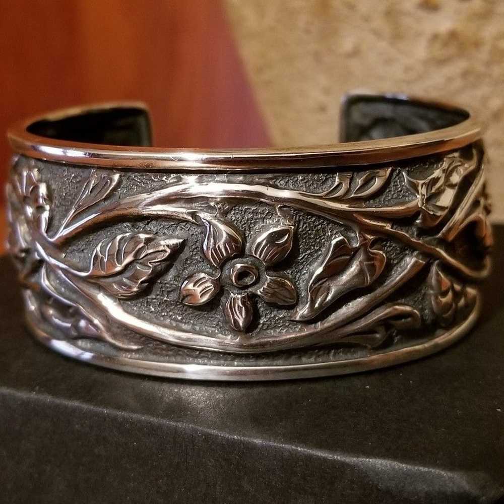 RARE Silpada Sterling Silver Cuff Bracelet - image 2