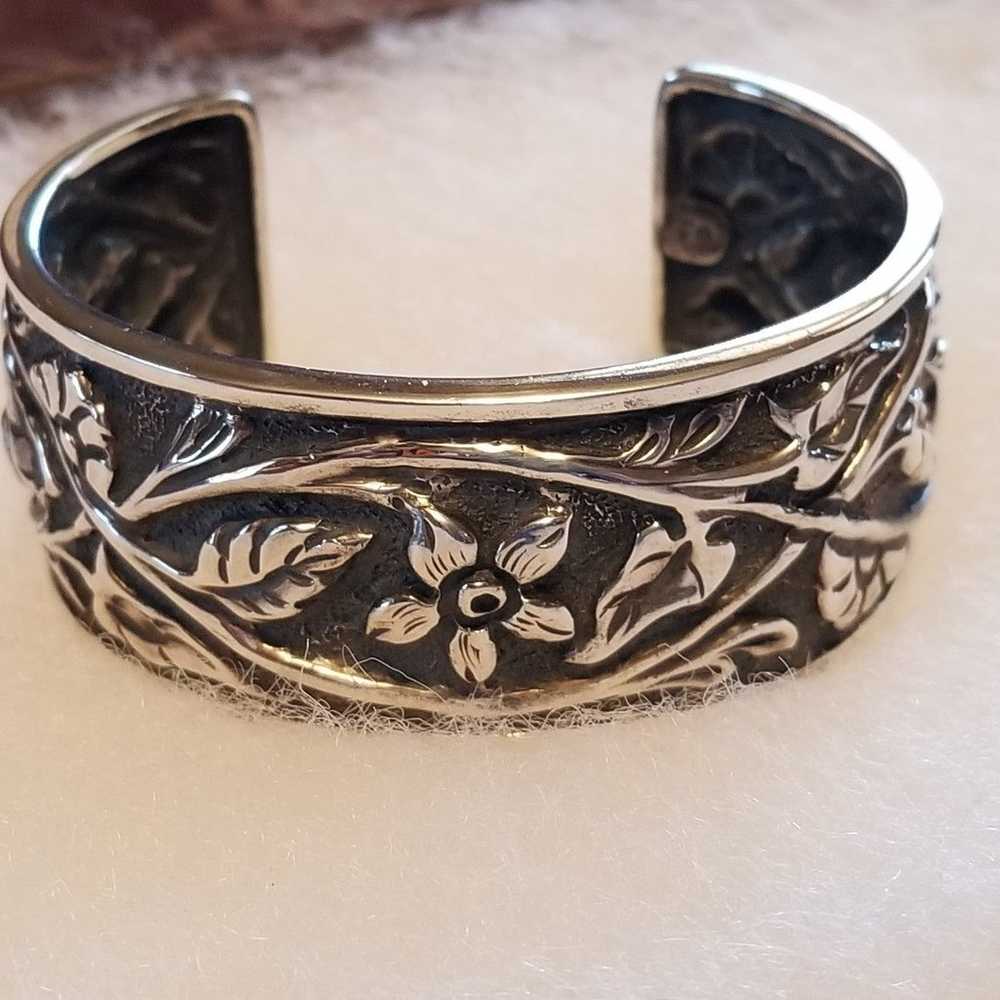 RARE Silpada Sterling Silver Cuff Bracelet - image 3