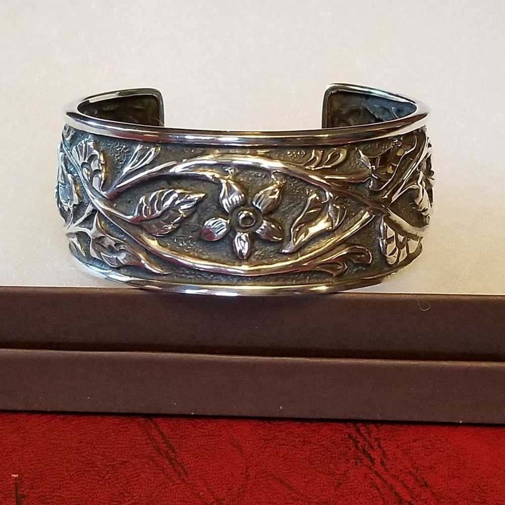 RARE Silpada Sterling Silver Cuff Bracelet - image 7