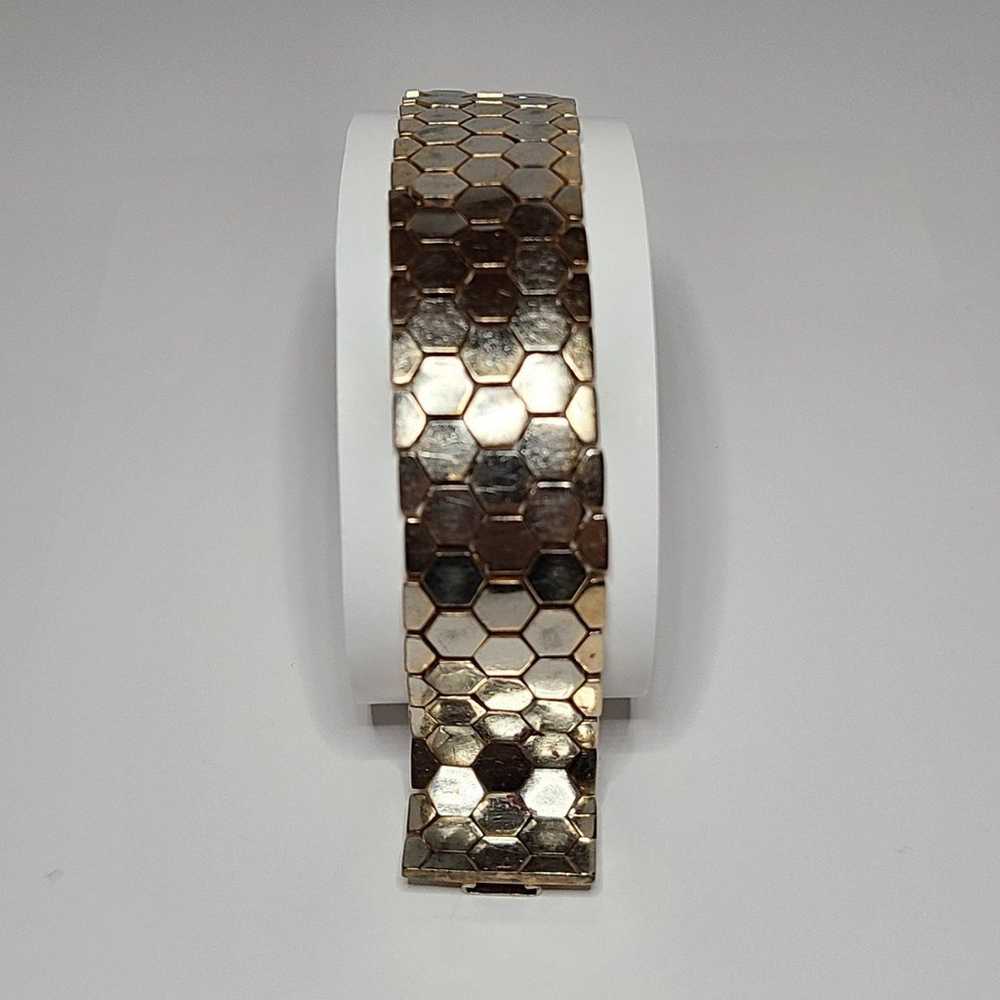 Vintage Trifari Honeycomb Bracelet - image 1