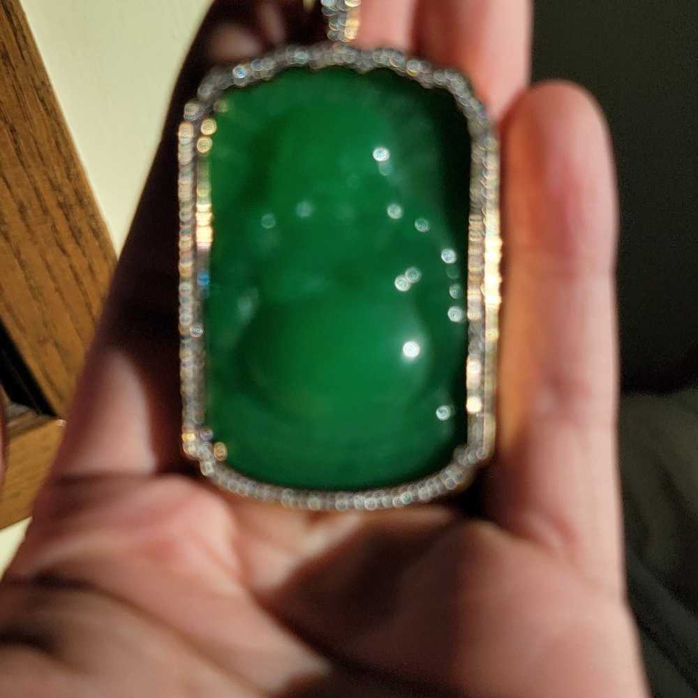 Jade buddha pendant - image 2