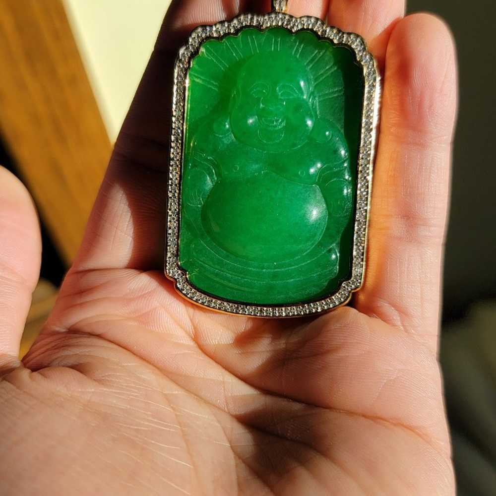 Jade buddha pendant - image 3