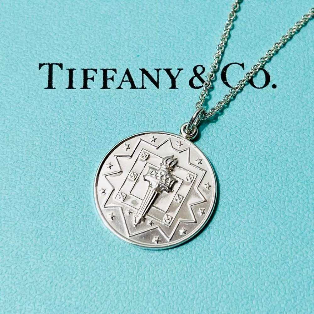 Tiffany Olympic Torch Coin Necklace - image 1