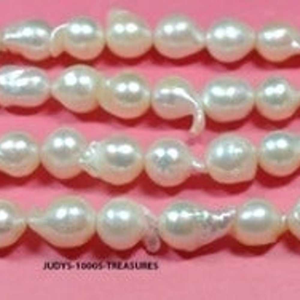 4 STRAND AKOYA BAROQUE SALTWATER OYSTER PEARL BRA… - image 1