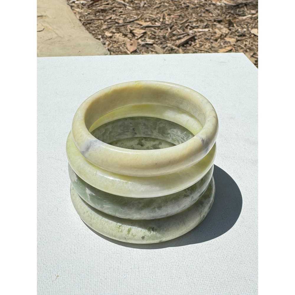 Vintage Jade Bangles - Lot of 4 - image 3