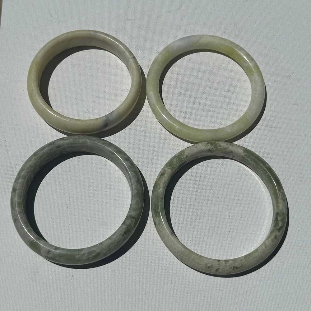 Vintage Jade Bangles - Lot of 4 - image 4